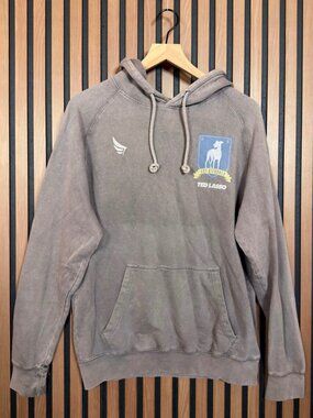 Ted Lasso Sweater Large Mens Gray Fleece Pull Over Drawstring A.F.C